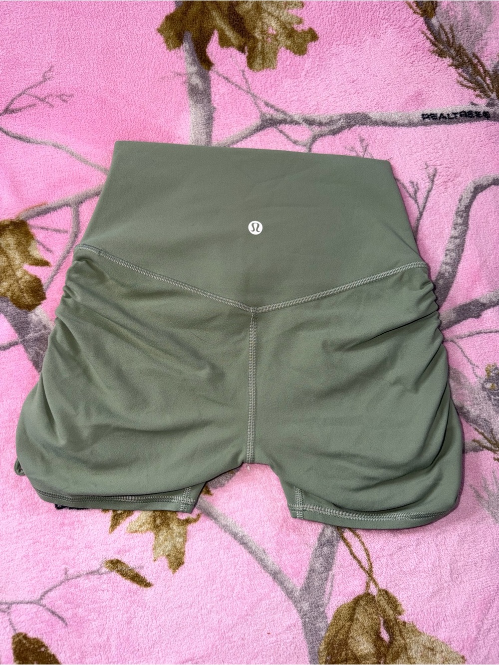 Lululemon Green High-Rise Athletic Shorts